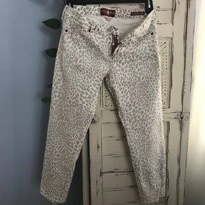 Lucky Leopard Crop Jeans